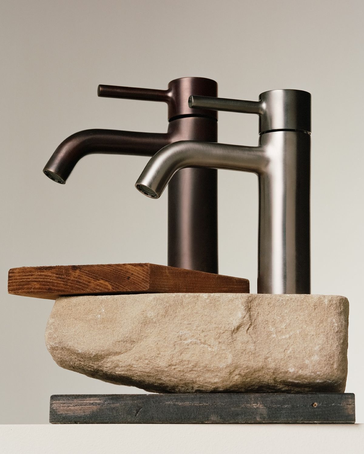 Modern chrome bathroom faucet by France AJ Materials